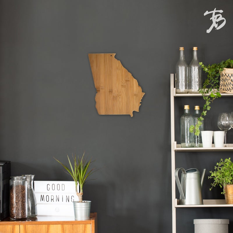 Totally Bamboo Georgia State Shaped Bamboo Serving & Cutting Board - Image 4